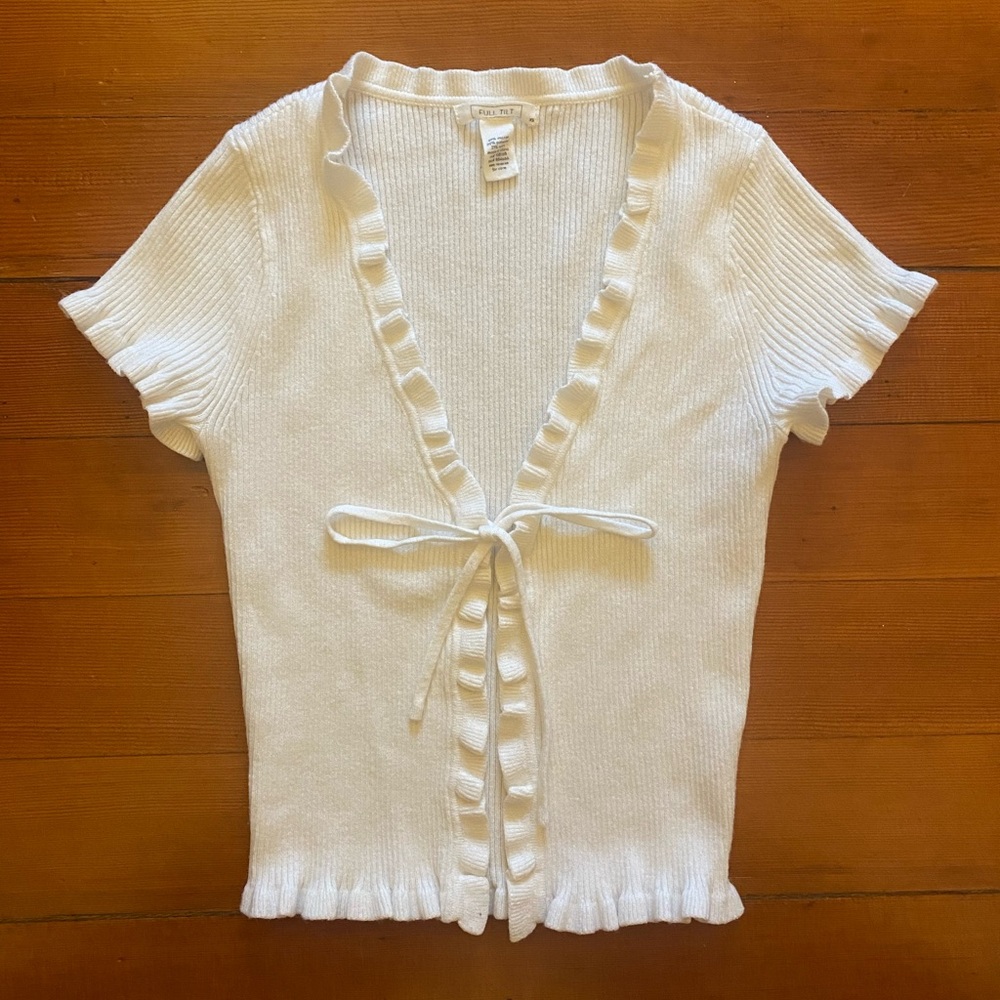 Tillys white tie top